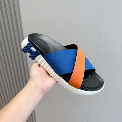 Replica Hermes Slippers For Men #1433959 $64.00 USD for Wholesale