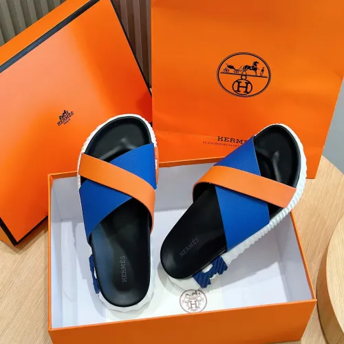 Replica Hermes Slippers For Men #1433959 $64.00 USD for Wholesale