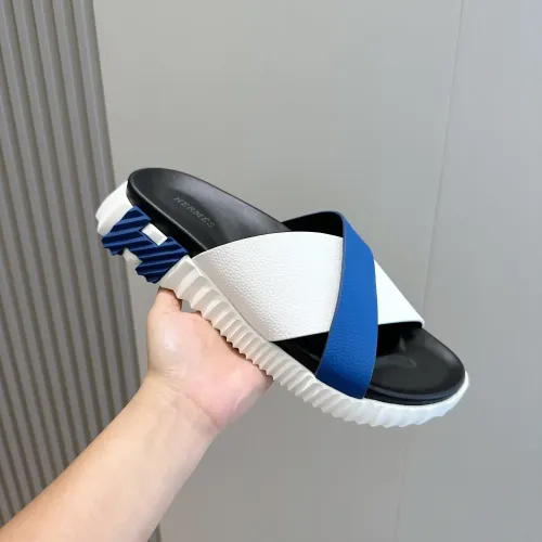 Replica Hermes Slippers For Men #1433960 $64.00 USD for Wholesale