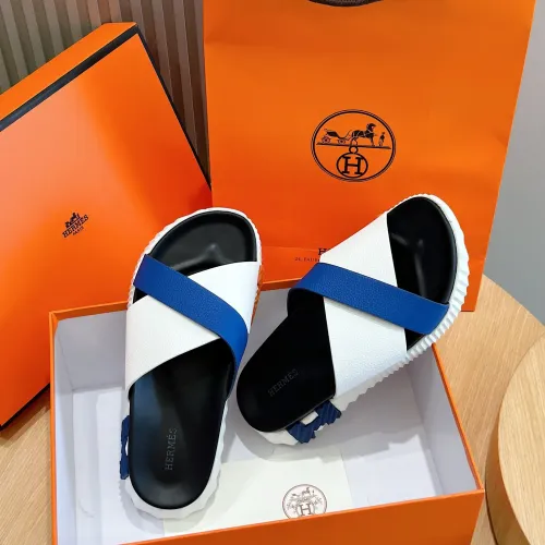 Replica Hermes Slippers For Men #1433960 $64.00 USD for Wholesale