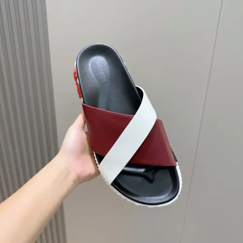 Replica Hermes Slippers For Men #1433961 $64.00 USD for Wholesale