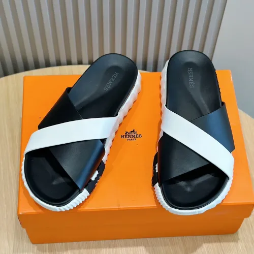 Replica Hermes Slippers For Men #1433962 $64.00 USD for Wholesale