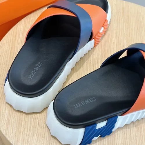 Replica Hermes Slippers For Men #1433963 $64.00 USD for Wholesale