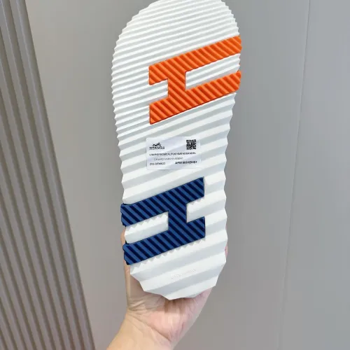 Replica Hermes Slippers For Men #1433963 $64.00 USD for Wholesale