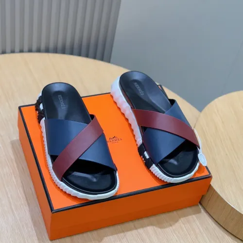 Replica Hermes Slippers For Men #1433964 $64.00 USD for Wholesale