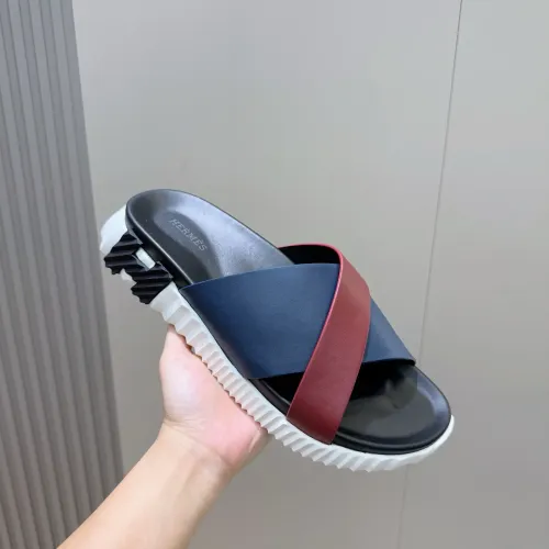 Replica Hermes Slippers For Men #1433964 $64.00 USD for Wholesale