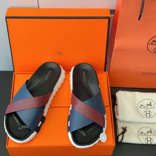 Replica Hermes Slippers For Men #1433964 $64.00 USD for Wholesale