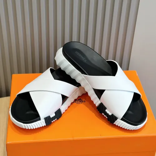 Replica Hermes Slippers For Men #1433965 $64.00 USD for Wholesale
