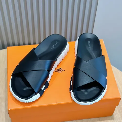 Replica Hermes Slippers For Men #1433966 $64.00 USD for Wholesale