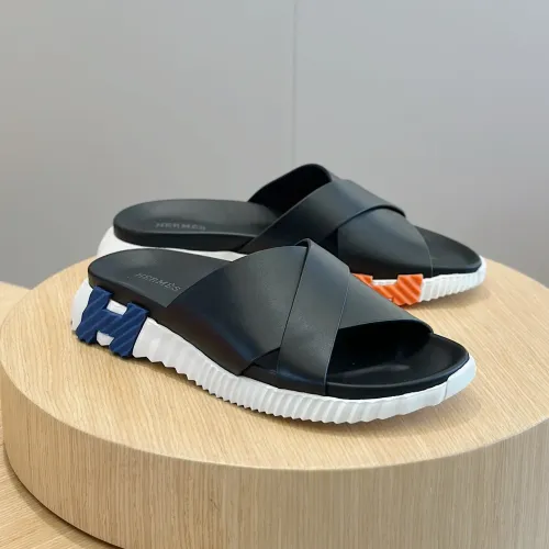 Hermes Slippers For Men #1433967 $64.00 USD, Wholesale Replica Hermes Slippers