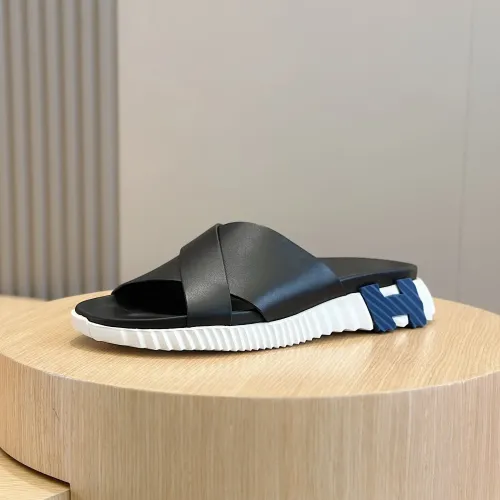 Replica Hermes Slippers For Men #1433967 $64.00 USD for Wholesale