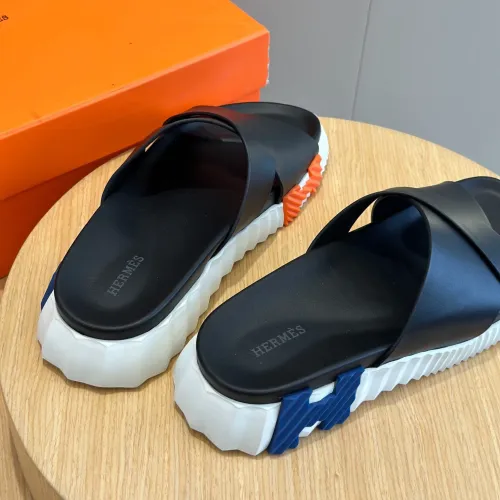 Replica Hermes Slippers For Men #1433967 $64.00 USD for Wholesale