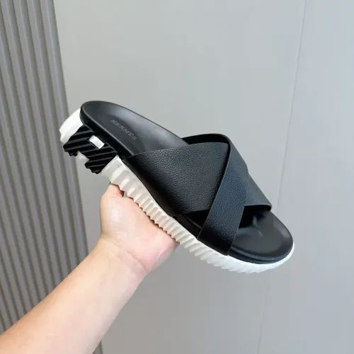 Replica Hermes Slippers For Men #1433968 $64.00 USD for Wholesale