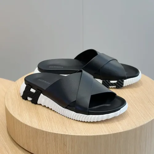 Hermes Slippers For Men #1433969 $64.00 USD, Wholesale Replica Hermes Slippers