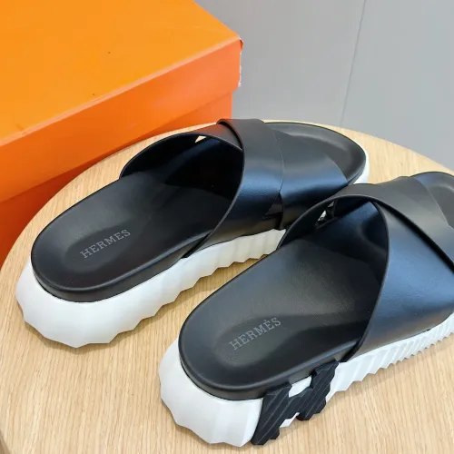 Replica Hermes Slippers For Men #1433969 $64.00 USD for Wholesale