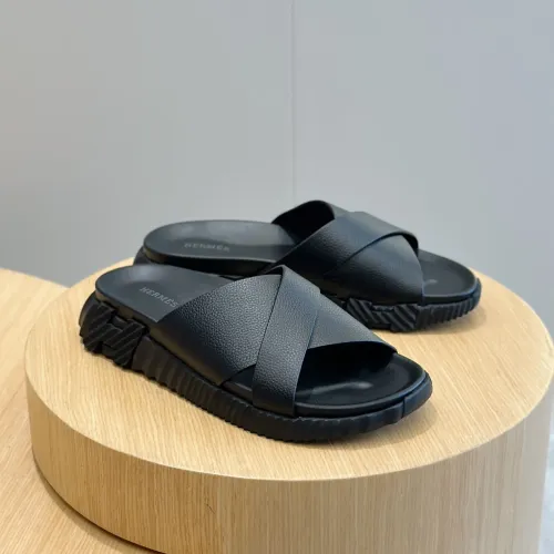 Hermes Slippers For Men #1433970 $64.00 USD, Wholesale Replica Hermes Slippers