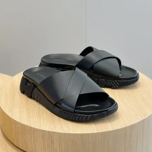 Hermes Slippers For Men #1433971 $64.00 USD, Wholesale Replica Hermes Slippers