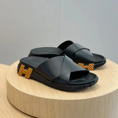 Hermes Slippers For Men #1433972 $64.00 USD, Wholesale Replica Hermes Slippers
