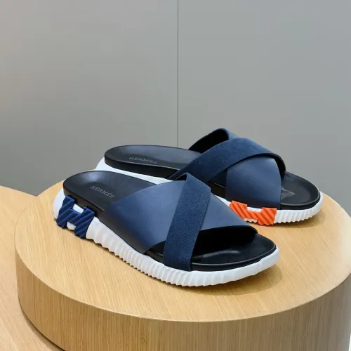 Hermes Slippers For Men #1433976 $64.00 USD, Wholesale Replica Hermes Slippers