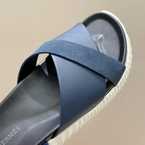 Replica Hermes Slippers For Men #1433976 $64.00 USD for Wholesale