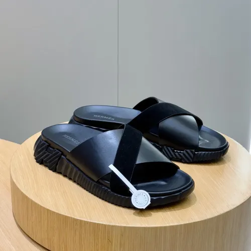 Hermes Slippers For Men #1433977 $64.00 USD, Wholesale Replica Hermes Slippers