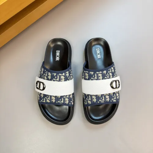 Replica Christian Dior Slippers For Men #1433993 $56.00 USD for Wholesale