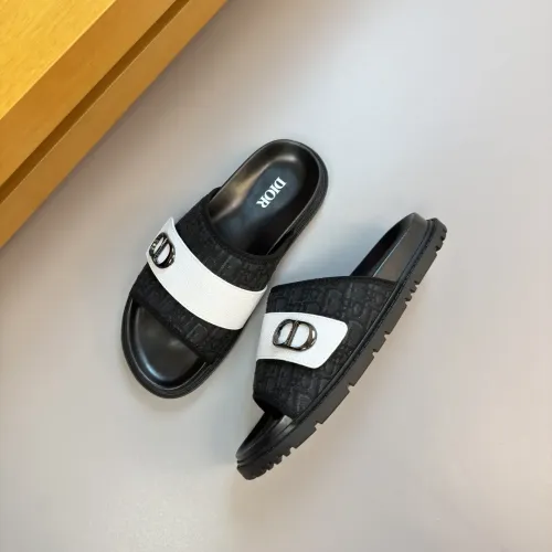 Replica Christian Dior Slippers For Men #1433995 $56.00 USD for Wholesale