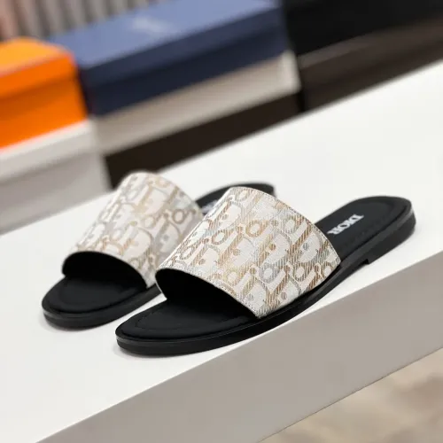 Replica Christian Dior Slippers For Men #1433996 $56.00 USD for Wholesale