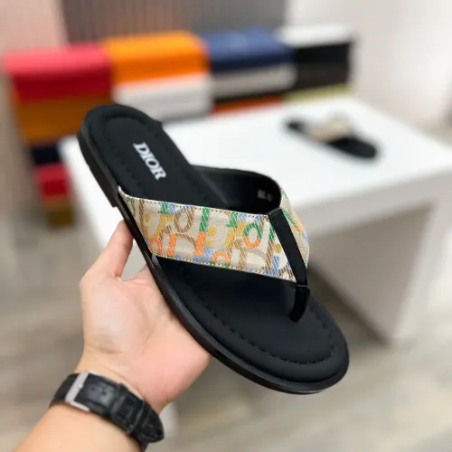 Replica Christian Dior Slippers For Men #1434003 $56.00 USD for Wholesale