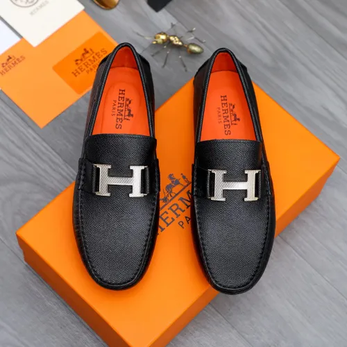 Hermes Leather Shoes For Men #1434041 $76.00 USD, Wholesale Replica Hermes Leather Shoes