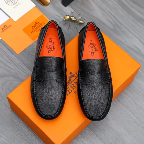 Hermes Leather Shoes For Men #1434042 $76.00 USD, Wholesale Replica Hermes Leather Shoes