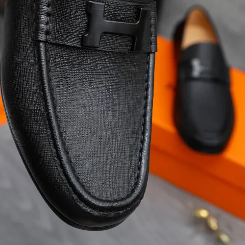 Replica Hermes Leather Shoes For Men #1434082 $82.00 USD for Wholesale