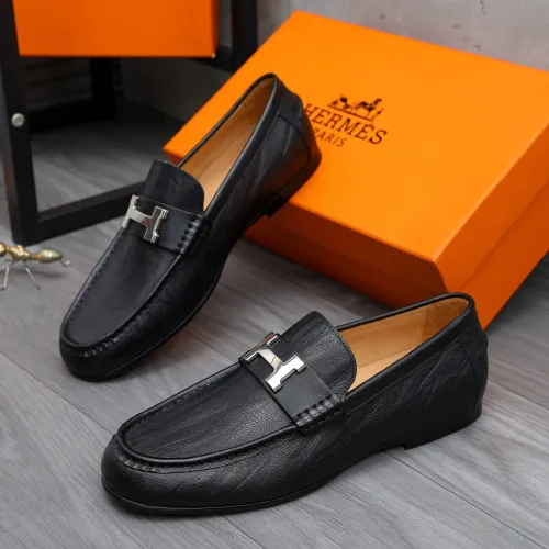 Hermes Leather Shoes For Men #1434083 $82.00 USD, Wholesale Replica Hermes Leather Shoes
