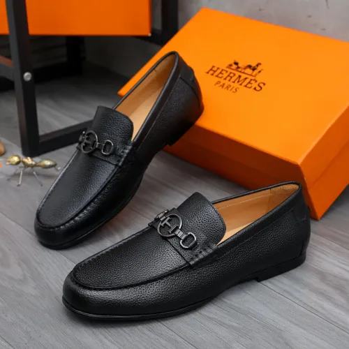 Hermes Leather Shoes For Men #1434084 $82.00 USD, Wholesale Replica Hermes Leather Shoes