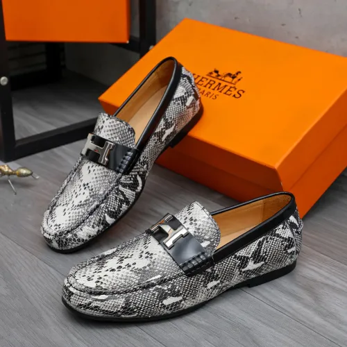Hermes Leather Shoes For Men #1434085 $82.00 USD, Wholesale Replica Hermes Leather Shoes