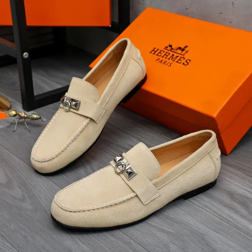 Hermes Leather Shoes For Men #1434086 $82.00 USD, Wholesale Replica Hermes Leather Shoes