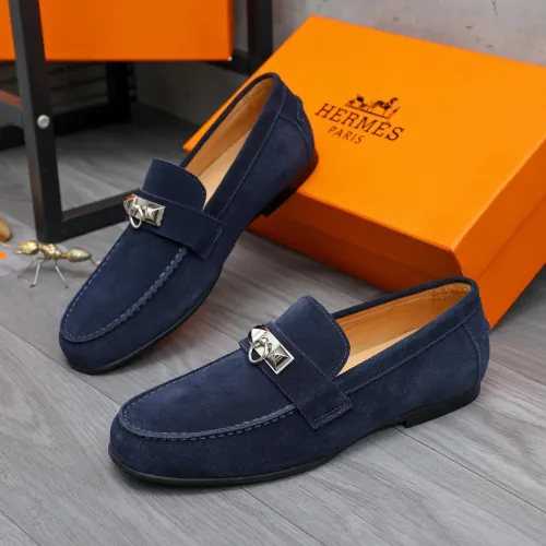 Hermes Leather Shoes For Men #1434088 $82.00 USD, Wholesale Replica Hermes Leather Shoes
