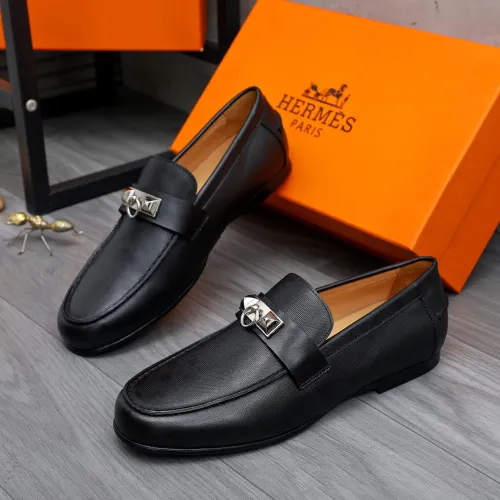 Hermes Leather Shoes For Men #1434089 $82.00 USD, Wholesale Replica Hermes Leather Shoes