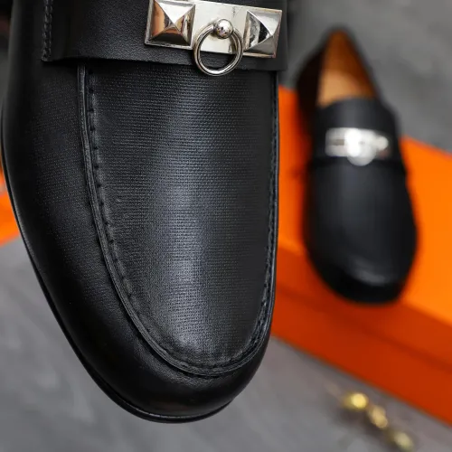Replica Hermes Leather Shoes For Men #1434089 $82.00 USD for Wholesale