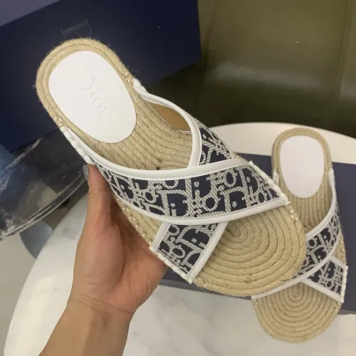Replica Christian Dior Slippers For Men #1434101 $60.00 USD for Wholesale