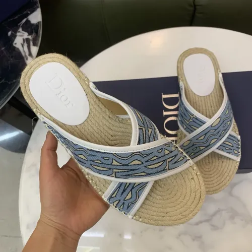 Replica Christian Dior Slippers For Men #1434104 $60.00 USD for Wholesale