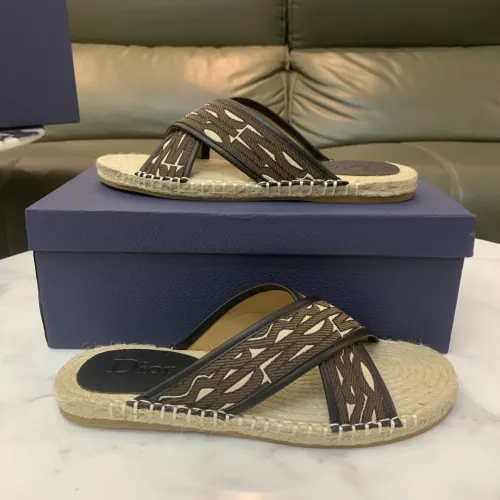 Replica Christian Dior Slippers For Men #1434105 $60.00 USD for Wholesale