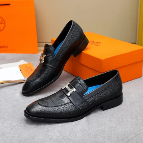 Hermes Leather Shoes For Men #1434145 $88.00 USD, Wholesale Replica Hermes Leather Shoes
