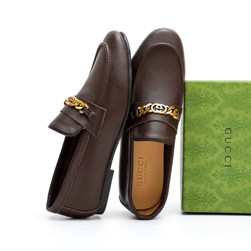 Replica Gucci Oxfords Shoes For Men #1434156 $92.00 USD for Wholesale