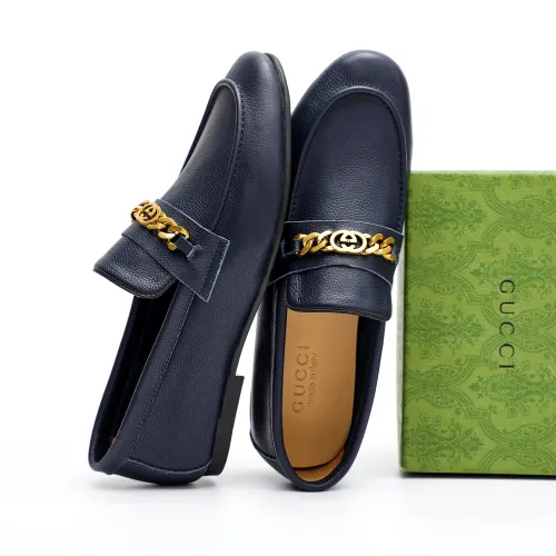 Replica Gucci Oxfords Shoes For Men #1434157 $92.00 USD for Wholesale