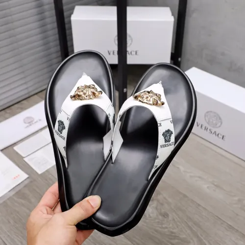 Replica Versace Slippers For Men #1434194 $45.00 USD for Wholesale