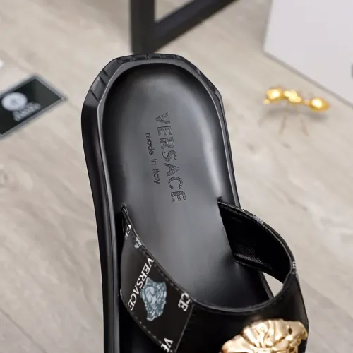 Replica Versace Slippers For Men #1434197 $45.00 USD for Wholesale