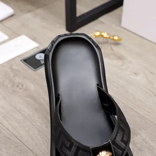 Replica Versace Slippers For Men #1434218 $45.00 USD for Wholesale