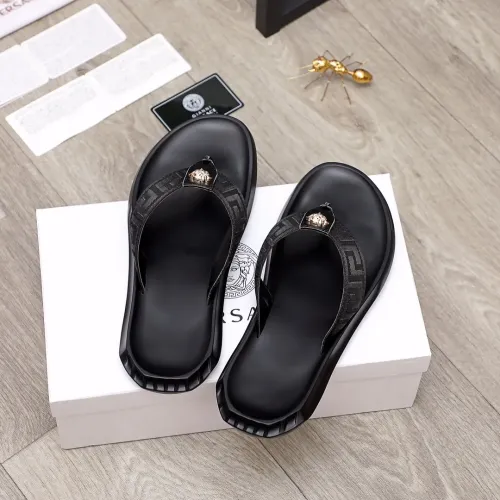 Replica Versace Slippers For Men #1434218 $45.00 USD for Wholesale