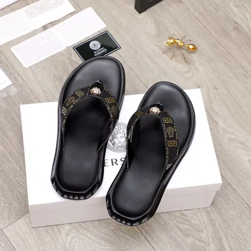 Replica Versace Slippers For Men #1434220 $45.00 USD for Wholesale